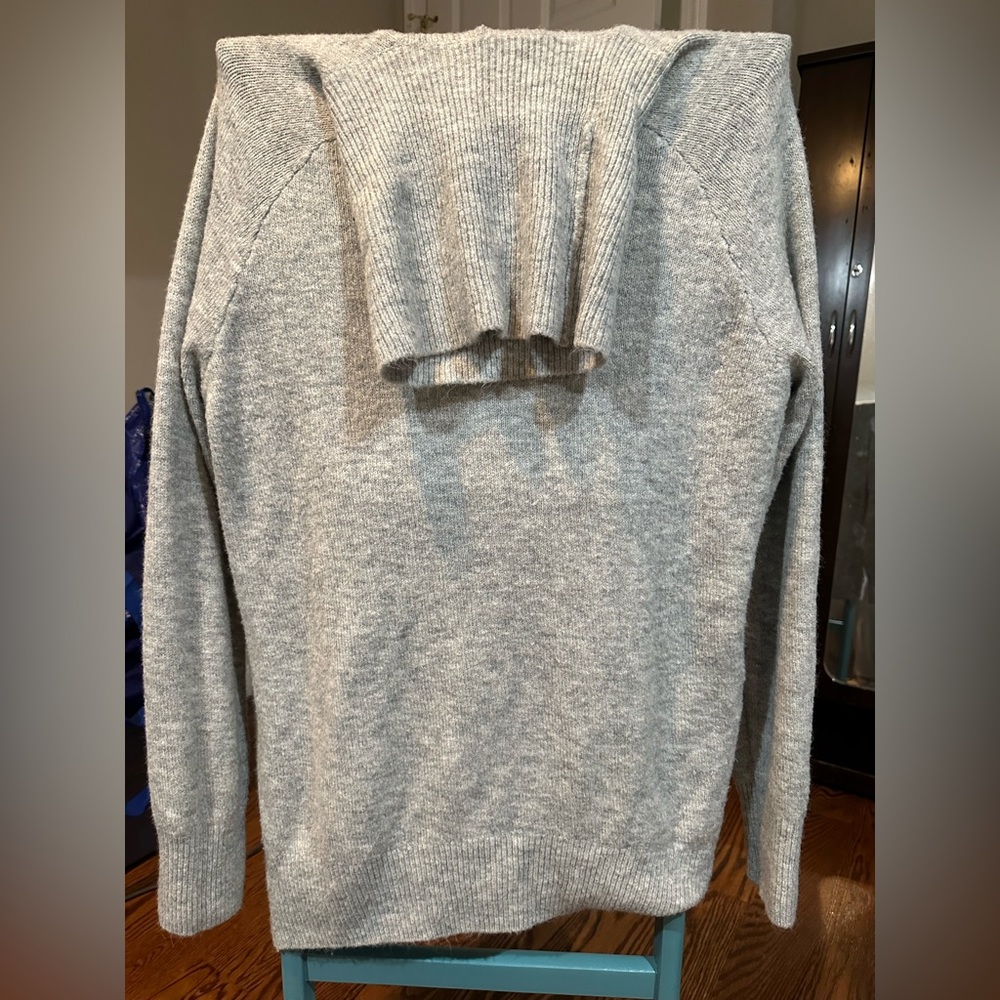 H&M cowl neck, gray sweater size extra small